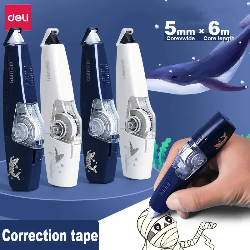 5mm*6m Kawaii Portable Correction Tape Stationery for Kids Student Writing Error School Replaceable Core Refill Corrector