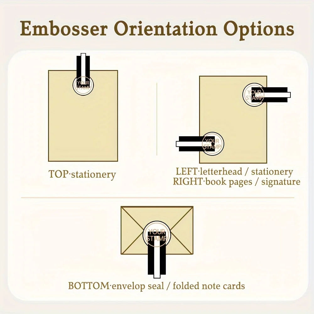 Embosser Stamp LOGO Customized Wedding Library Book Private Seals Customization Envelope Party Invitation Embossing Stamps DIY