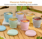 Collapsible Silicone Water Cup – Portable, Leak-Proof & BPA-Free for Travel, Hiking, Camping, Gym, Office