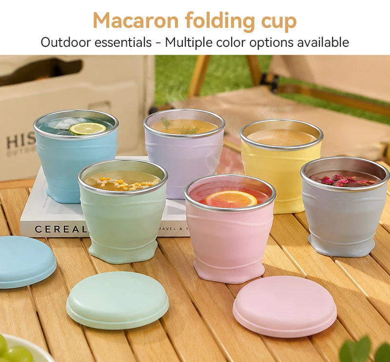 Collapsible Silicone Water Cup – Portable, Leak-Proof & BPA-Free for Travel, Hiking, Camping, Gym, Office