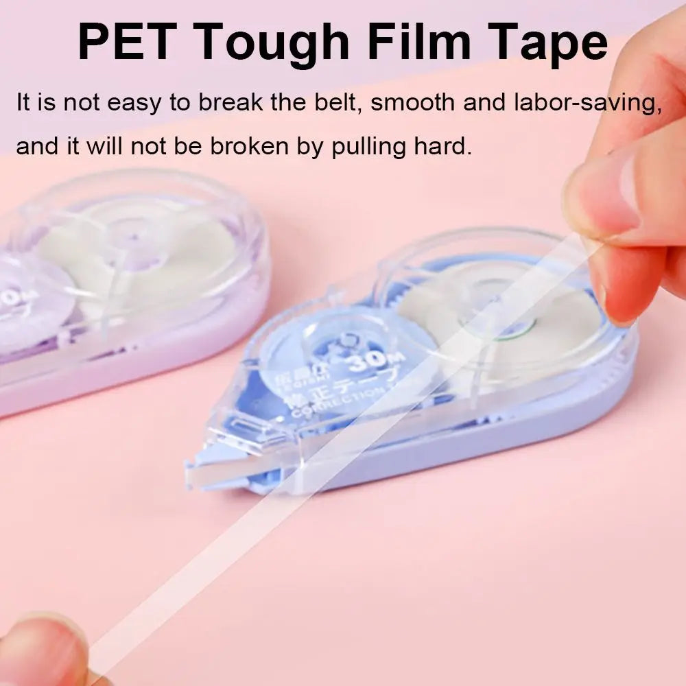 5Pcs Correction Tape Roller 30mx5mm White Sticker Tape Student Simple Error Eraser Tape School Office Supplies Stationery