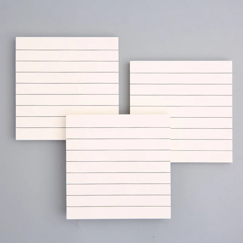 80Pcs Student Office Creative Tearable Memo Grid Memo Paper Self Adhesive Memo Paper Memo Label Stickers