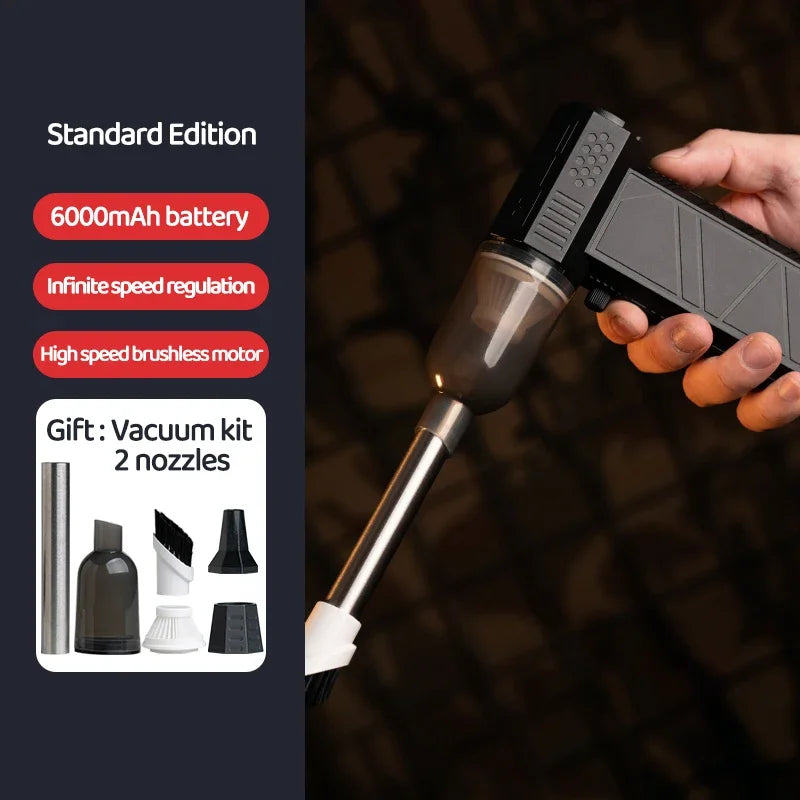 450,000RPM X6 Air Blower Powerful dust Vacuum Cleaner Fast Charging Strong Wind Brushless Violent Fan for car/computer cleaning
