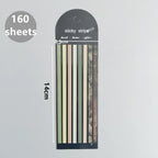 160 Sheets Transparent Sticky Notes Self-Adhesive Reading Annotation for Books Notepad Bookmarks  Memo Pad Index Tabs