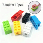 10pcs Building Blocks Pencil Sharpener Office And School Supplies Student Stationery