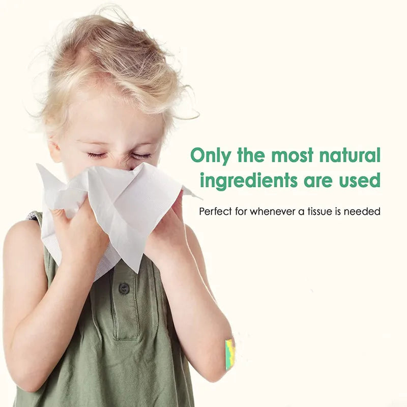 Facial Tissues Packs Pocket Paper Napkins Travel Size Mini Cute Print for Kid School Travel Camping Office Daily Use