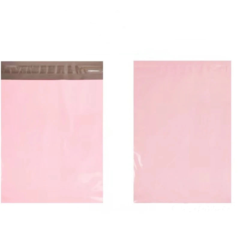 50Pcs Pink Poly Mailer Shipping Bags Waterproof Mailing Envelopes Self Seal Post Transport Bags Thicken Courier Bag 16 Sizes