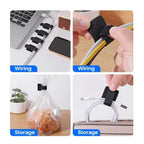 Self Adhesive Reusable Cable Ties Velcro Fastening Wire Organizer Adjustable Cord Holder for Desk Power Cord Management