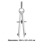 Practical Bow Divider Spring Compasses Multifunction Leather Printing Protractior Compasses Drawing Tool for Engineering