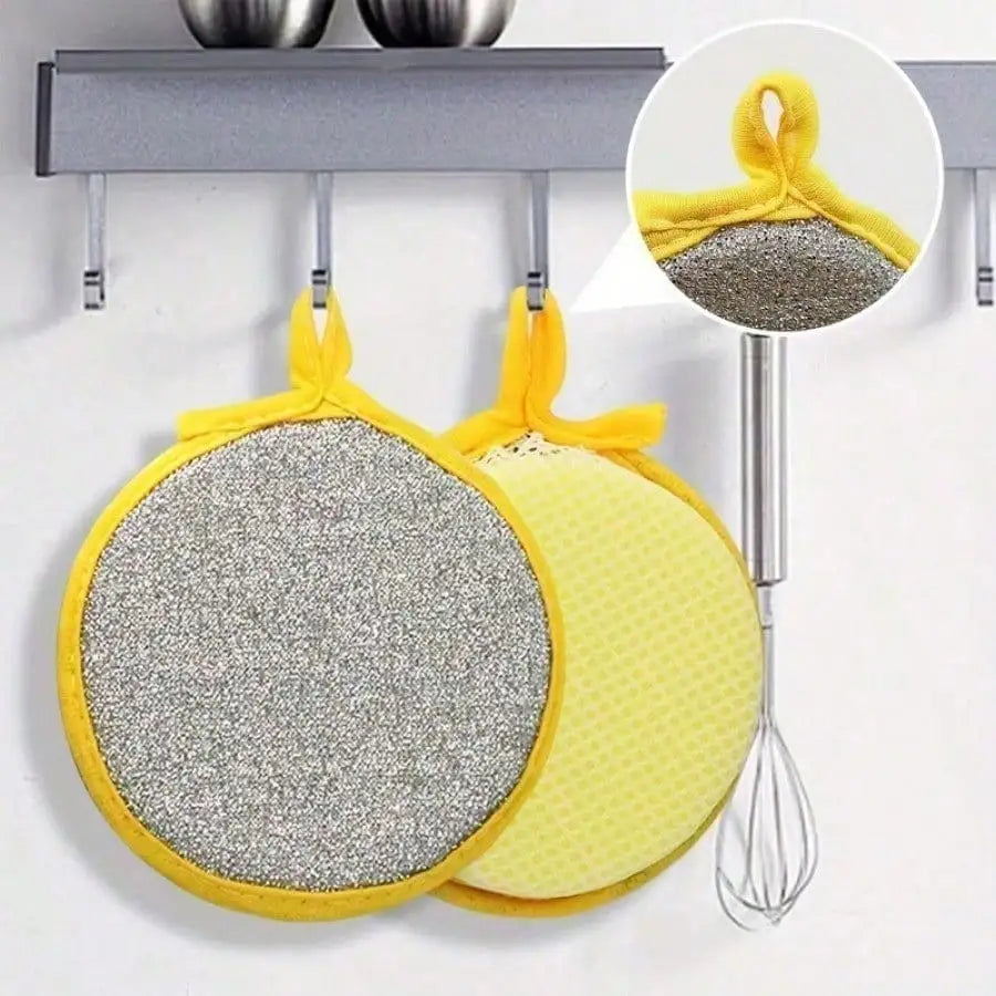 Heavy Duty Scrub Sponges, Double Sided Dish Washing Sponges, Absorbent Kitchen Cleaning Sponges For Pots, Pans, Stove Tops, Sinks, Ovens, Grill And Multi-Surface Household Stain Cleaning