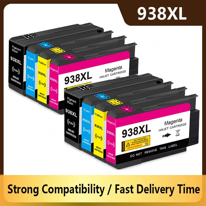 938XL Ink Cartridge Compatible for HP938 for HP938 XL For HP officejet Pro 9110b 9120 9130 9720 9730 Printer ﻿