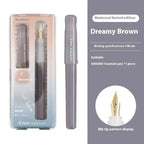 Pilot Kakuno Fountain Pen,Limited Edition Madoromi White (F/M Nib) for Students, Calligraphy& Daily Writing Japanese Stationery
