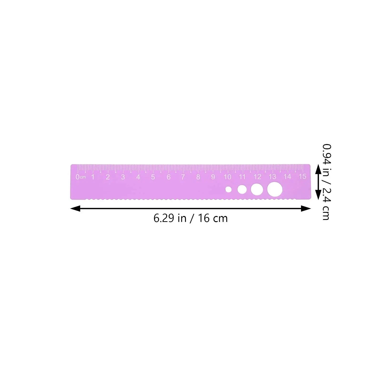 4Pcs Metal Ruler Set Aluminum Alloy Geometry Math Drawing Measuring Stationery Kit for Students School Office Use