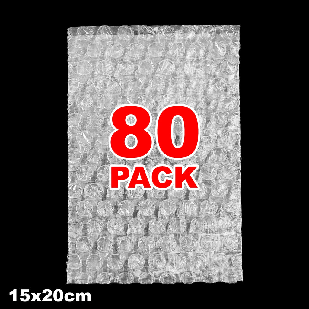 20/60/100PCS Bubble Cushion Wrap Bags Bulk Transparent Double Wall Bubble Wrap Pouches Shockproof Clear Shipping Packing Bags