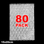20/60/100PCS Bubble Cushion Wrap Bags Bulk Transparent Double Wall Bubble Wrap Pouches Shockproof Clear Shipping Packing Bags