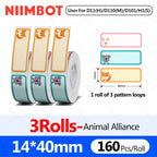 Niimbot D110 Label Printer Bluetooth Mini Adhesive Portable Smart Label Maker UV Without Ink For Office School Labeling Machine