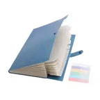 Accordion File Folder Waterproof 8 Pocket Document Organizer A4 Expanding File Folder for Office School Paper Storage Supplies