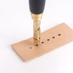 QJH 1Set Japanese Screw Punch Tool Kit Hole Punch 6 Tips Size 1.5mm - 4mm for Sewing DIY Leathercraft, Paper Crafts, Bookbinding