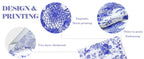 Disposable Blue Flower Porcelain Printed Napkins Birthday Wedding Tea Party Restaurant Party Decoration Tissue
