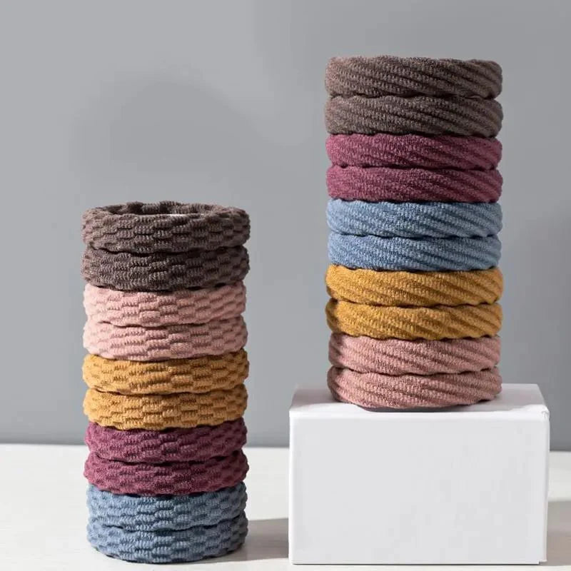20Pcs Women Girls Simple Basic Elastic Hair Bands Ties Scrunchie Ponytail Holder Rubber Bands Fashion Headband Hair Accessories