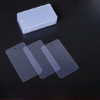1000pcs Waterproof Hang Tags Transparent Frosted PVC Cards Clothing Hang Tags Price Tag Wear-resistant Durable Thickness 0.27mm