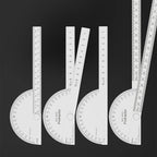 LUXIANZI Stainless Steel Protractor Angle Ruler 180 Degree Guage Woodworking Carpentry Tool Measuring Angle Meter Goniometer