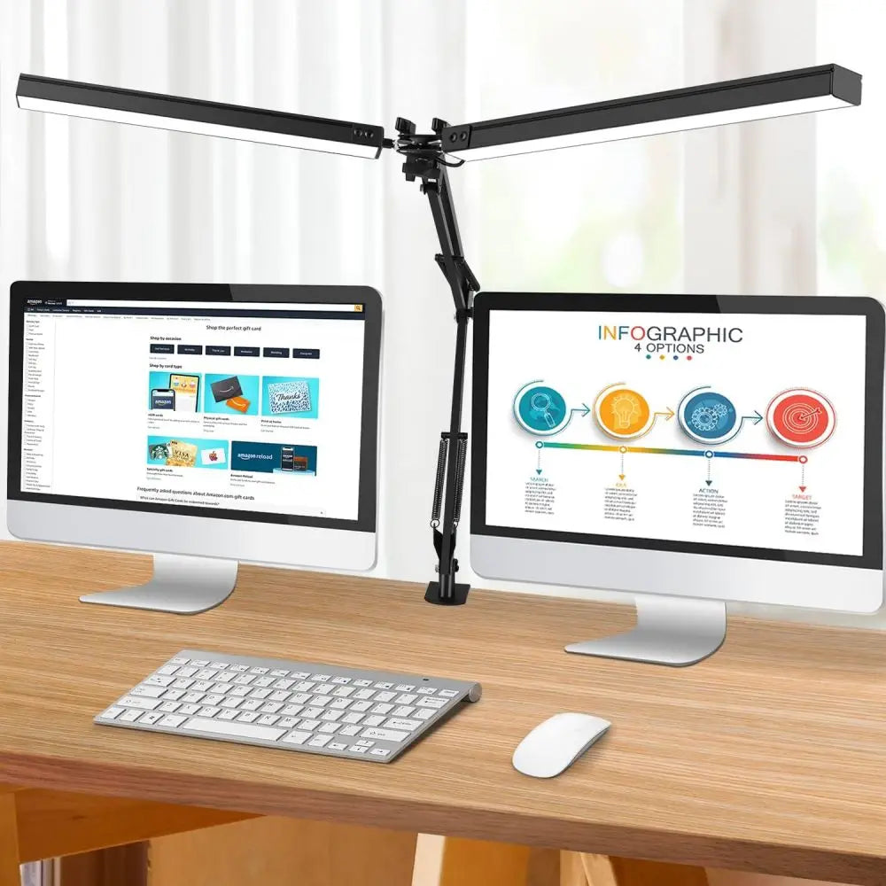 LED Desk Lamps Stepless Dimmable Led Computer Monitor Light USB Table Lamp for Office Study Reading Lighting Fixture