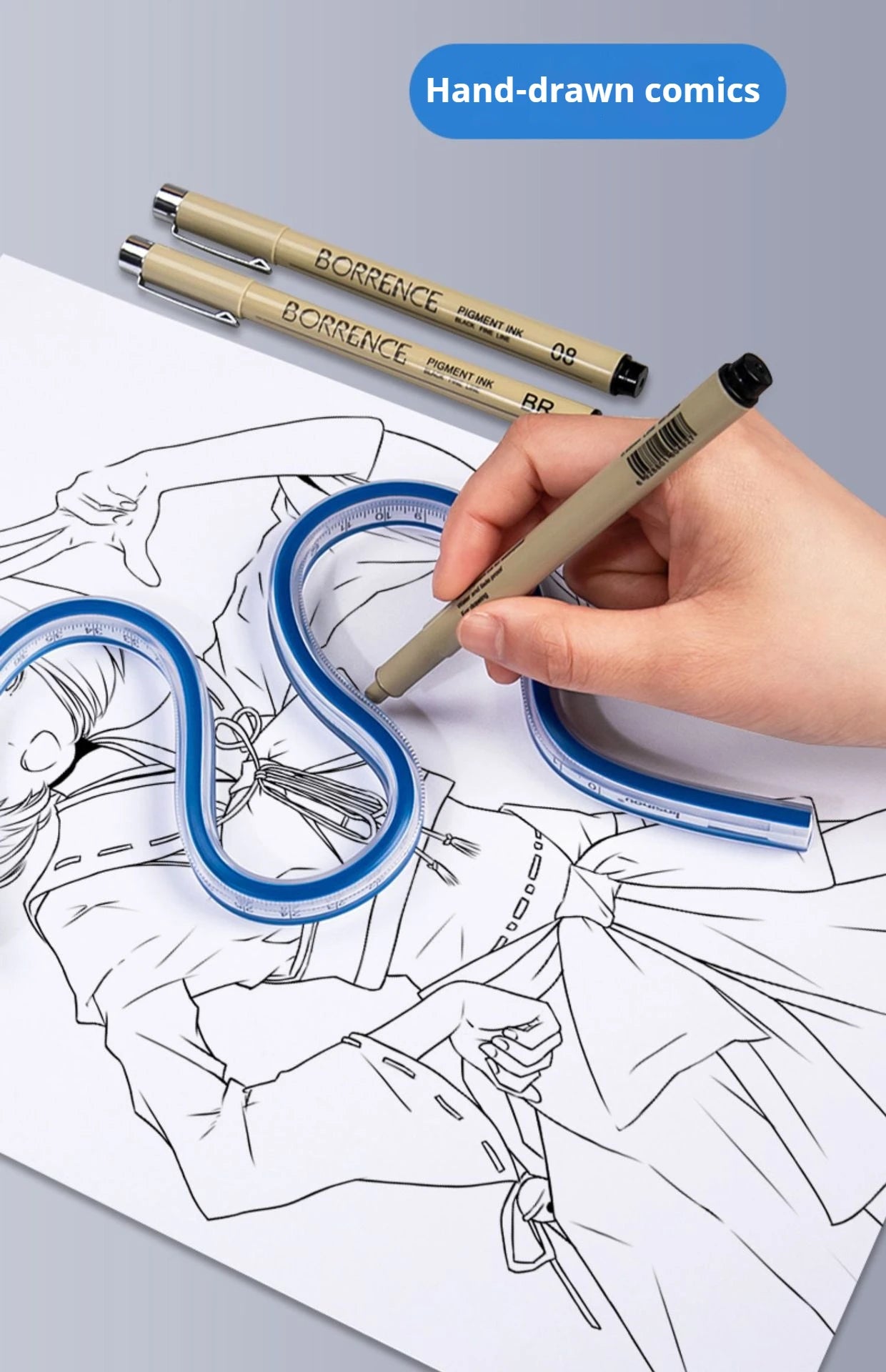 Flexible Curve Ruler Sewing Soft Rulers Drafting Drawing Tool Serpentine Plastic School Office Supplies 30cm 40cm 50cm 60cm