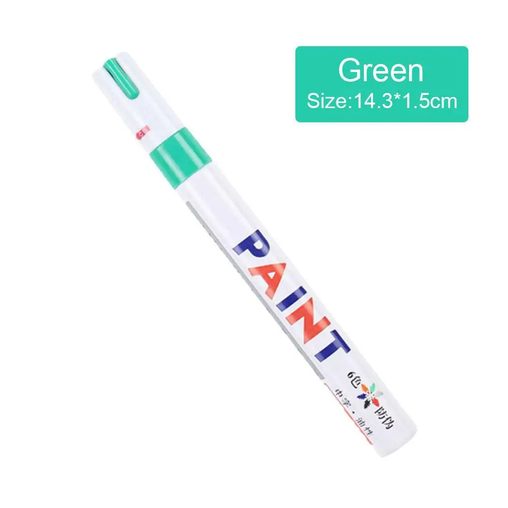 3pcs White Paint Pen Paint Markers Waterproof Car Tyre Oil-Based Paint Pen Set Quick Dry And Permanent