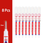 4-80Pcs 2cm Waterproof Long Head Markers Deep Hole Marker Pen for Metal Carpenter Red/Black/Blue/Green Ink Woodworking Tools