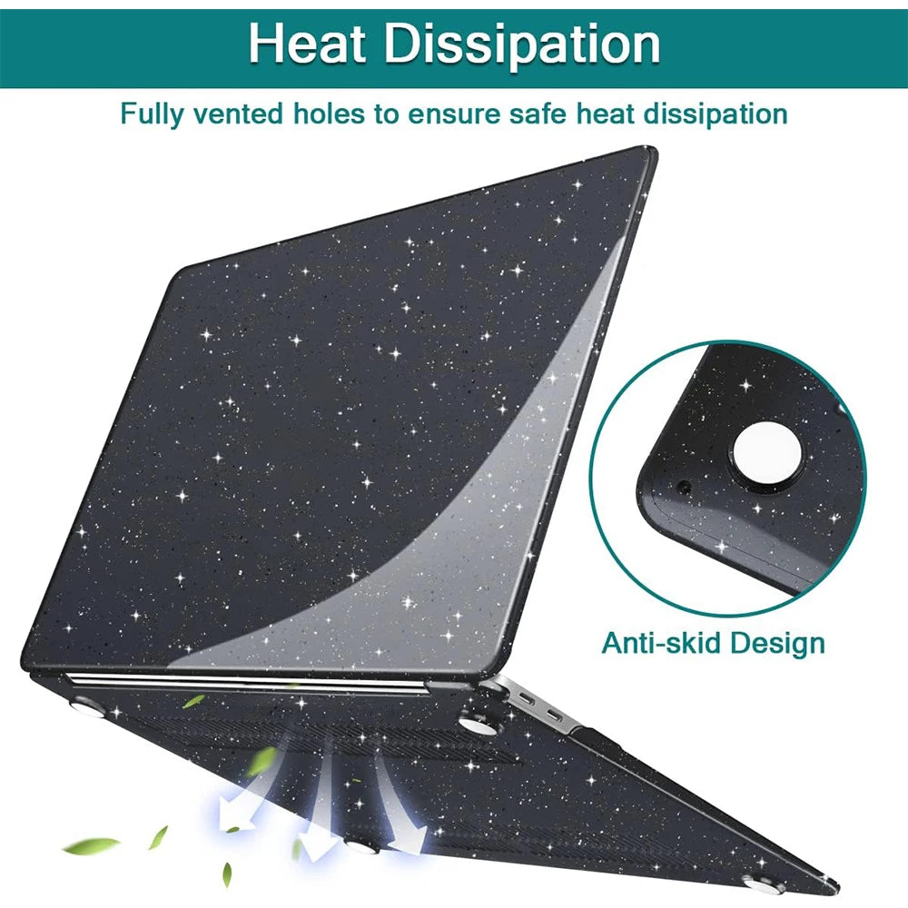 Laptop Case For Macbook Air 13 M4 M2 M3 Case Macbook Air 15 M5 A3448 A3241 A3114 A2941 Air13 A1932 A2179 A2337 Pro 13 Case Cover