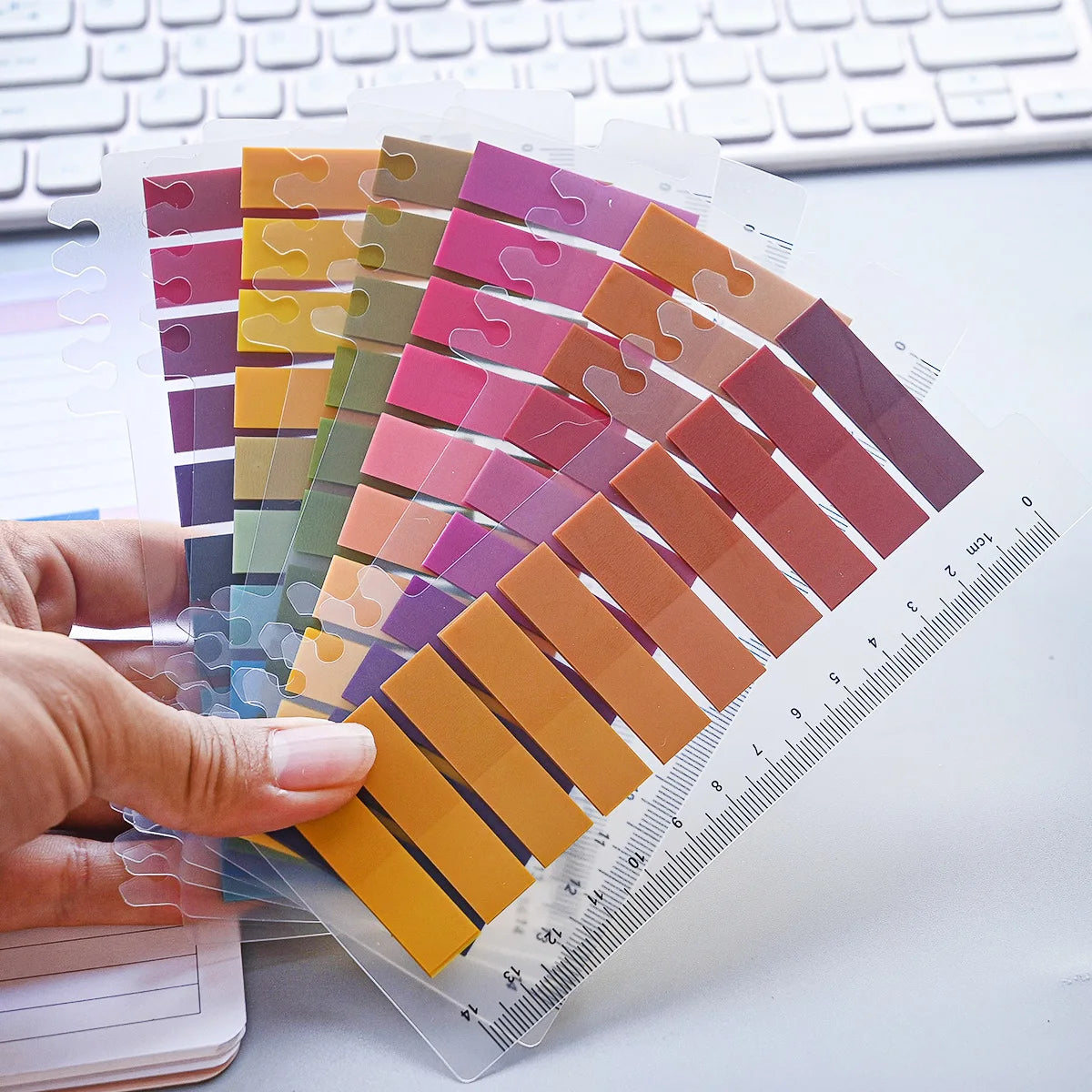 200 Sheets 6Series Color Sticky Notes  Self-Adhesives Memo Pad Bookmark Marker Memo Sticker Paper Office School Supplies