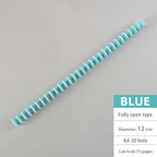 10Pcs A4/B5 Soft Plastic Loop Wire Binding Rings for Loose-Leaf Notebooks Spiral Coil Binding Strips Fastener Rings