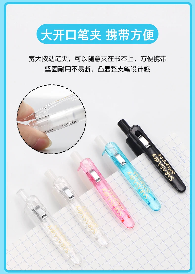 ZEBRA SARASA Dry airfitgrip Gel Pen 0.5/0.4mm Black Core Quick-Drying Smooth Writing Stylos boligrafo gel Stationery for school