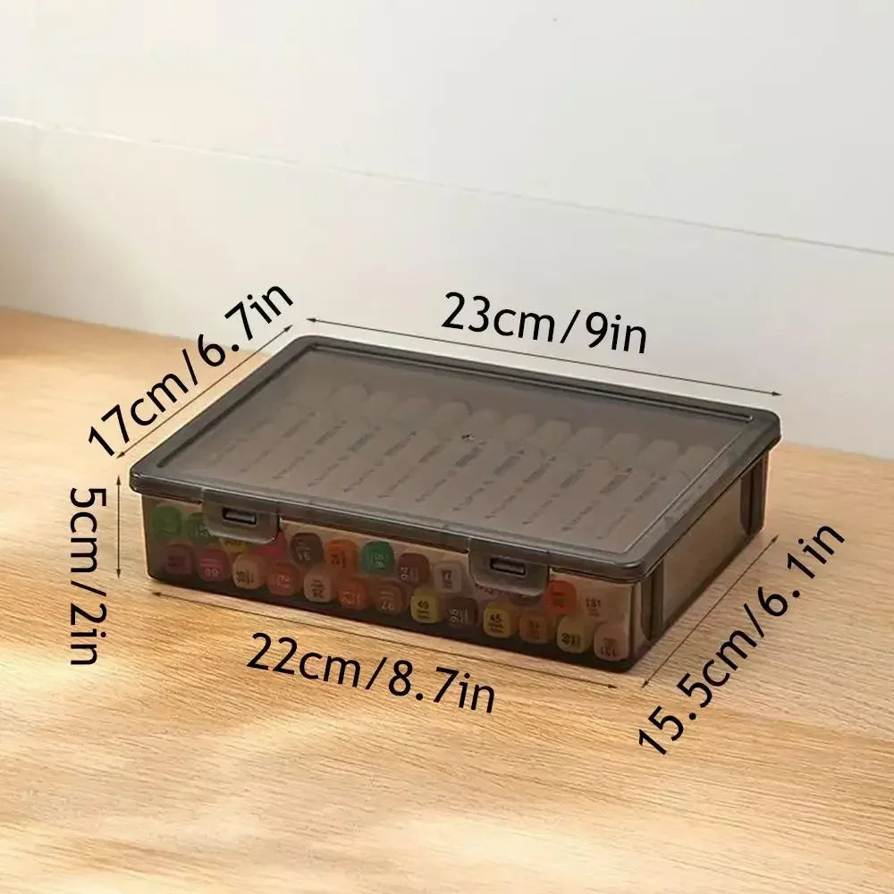 A4 Dust Proof Document Organizer Storage Box Black Transparent Simple Certificate File Box Container for Easy Organization