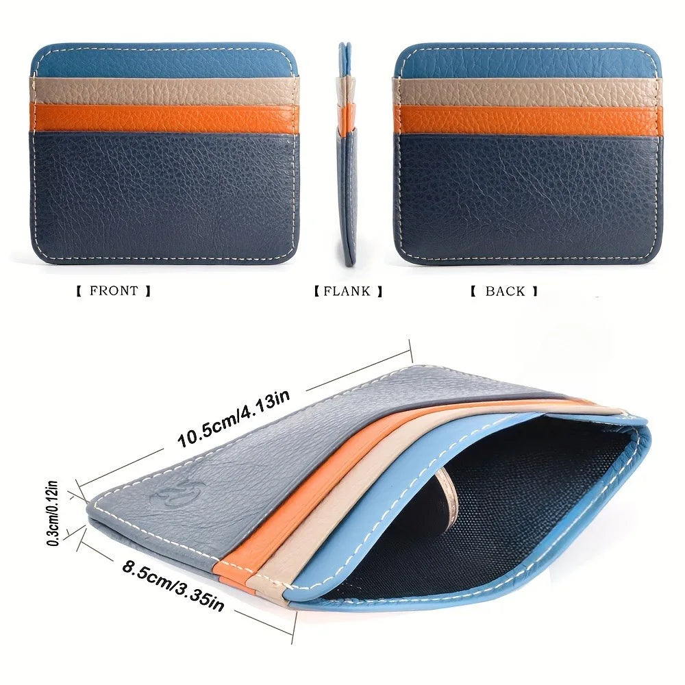 Ultra thin credit card holder, wallet, small business card holder, 6 card slots