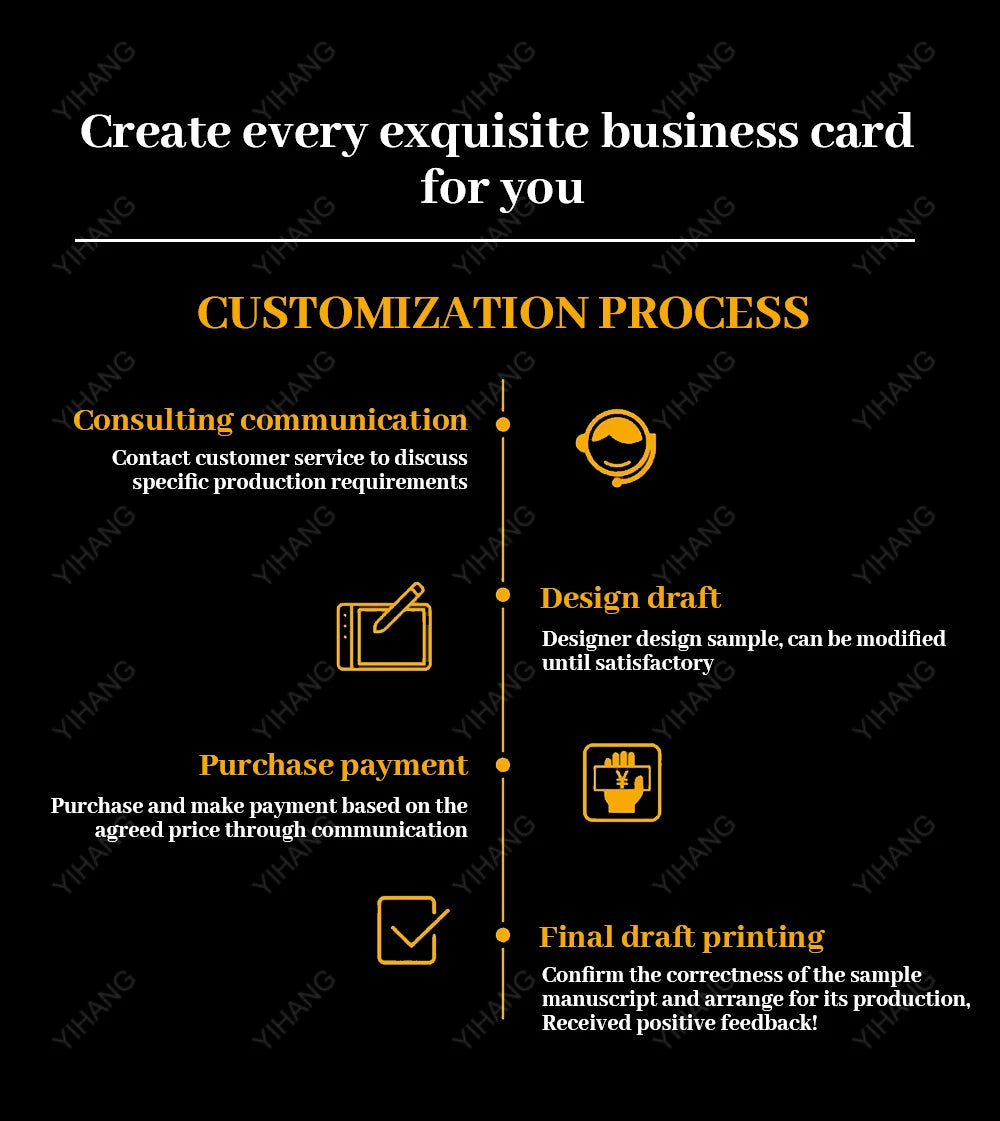 100PCS Custom Logo Color Double-Sided Small Business Card Thank You Card Gift Card 300gmg Paper 9x5.4cm