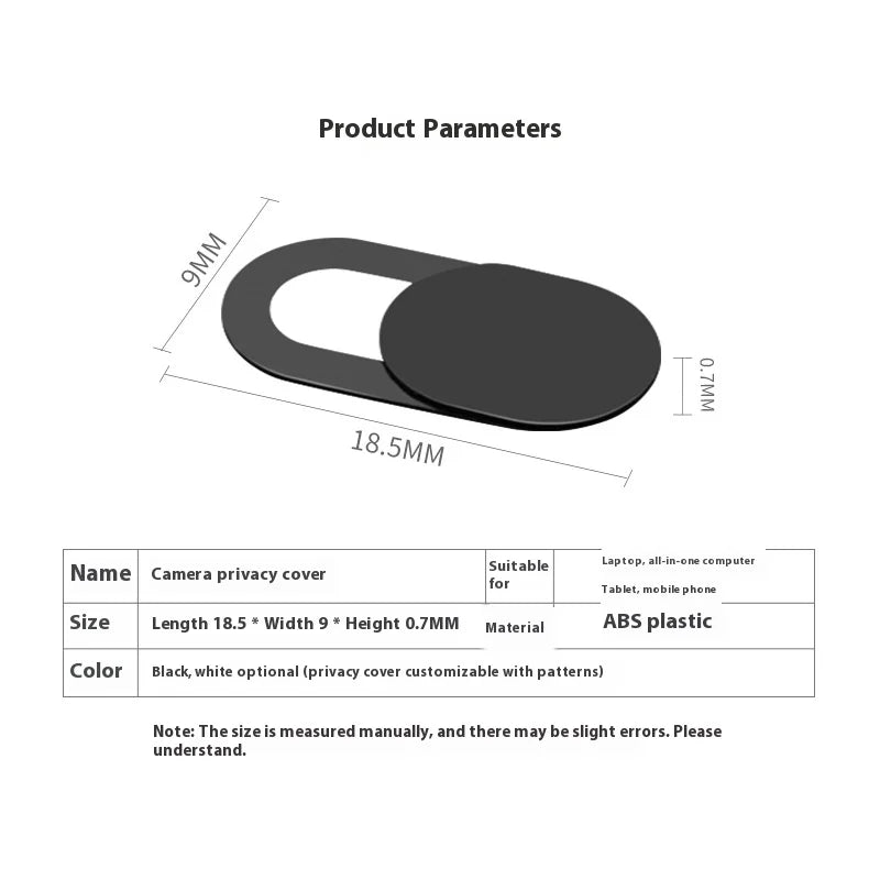 Mobile Phone Lens Privacy Cover for Webcam Cover Shutter Slider Plastic Camera Cover for iPad Tablet ，PC Camera Privacy Sticker