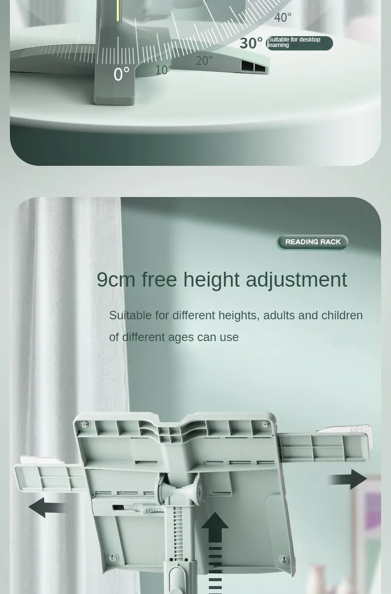 Adjustable Reading Bookshelf Lifting Landing Reading Stand Portable Book Holder Support Multifunctional Document Shelf For Home