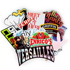 100pcs Custom Sticker Your Logo Text Tag PVC Label Vinyl Waterproof Computer Luggage Self Adhesive Personalized Die Cut Stickers