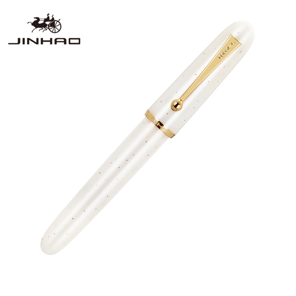 1pc Jinhao 9016/9013 Acrylic Fountain Pen Dadao Series Transparent Brown EF/F/M Nib with Large Capacity Ink Converter