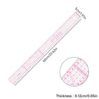 Flexible Clear Metric French Curve Ruler Multipurpose Tailoring Template For Dressmaking Pattern Drafting DIY Sewing Projects