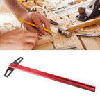 T Type Woodworking Ruler Hole Positioning Scribing Gauge Aluminum Alloy Measuring Tool for Carpenter