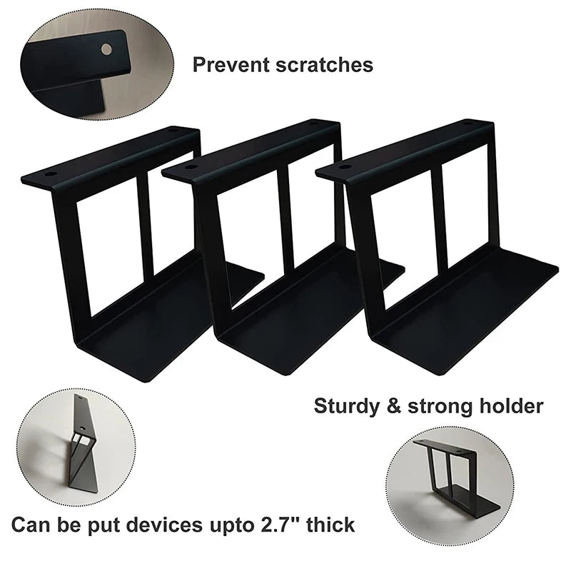 4.8-6.8cm Under Desk Laptop Holder Mount Bracket With Screws For Macbook Storage Tray For Notebook Computer Accessories