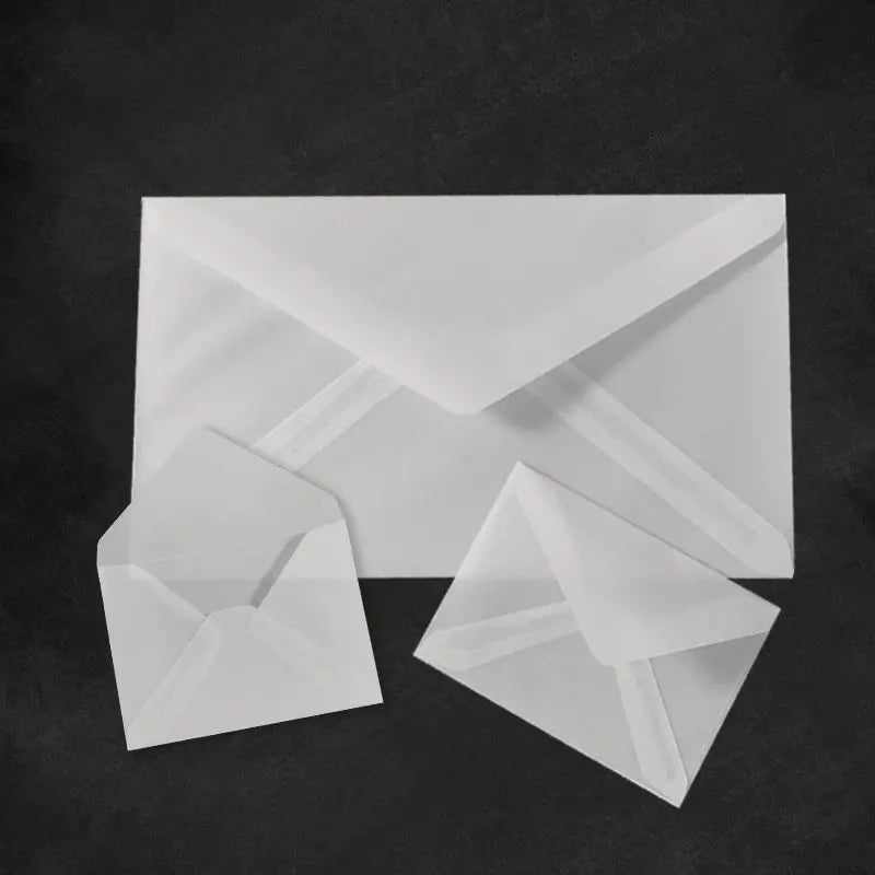 50pcs/lot Translucent Envelopes for Wedding Invitation European Style Sulfuric Acid Paper Envelope Business Storage Bag Envelope