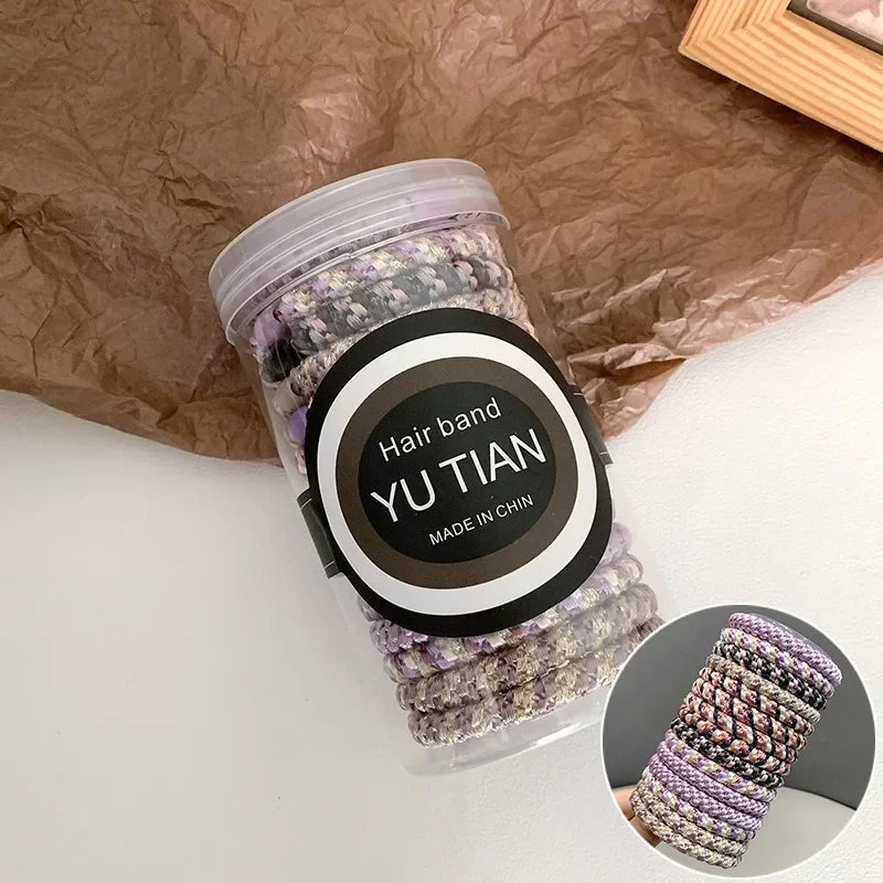 15pcs/box High Elastic Hair Rubber Bands For Women Black Hair Tie Girls Ponytail Holder Hair Rope Hairbands hair accessories
