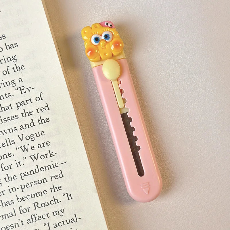 1Pc Creative Art Knife Cute Cartoon Express Delivery Artifact Portable Paper Cutter Hand Account Knife Letter Opener Sword