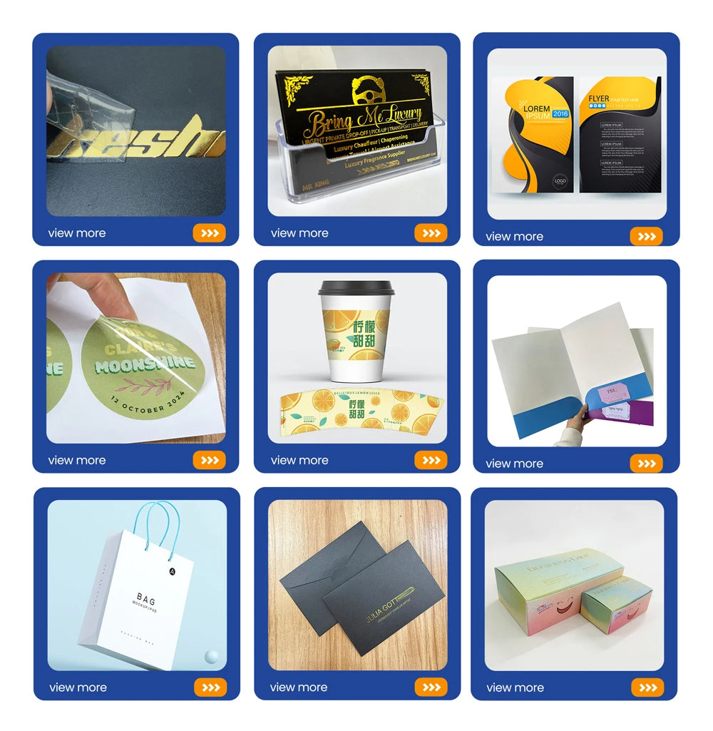 100PCS Custom Logo Color Double-Sided Small Business Card Thank You Card Gift Card 300gmg Paper 9x5.4cm