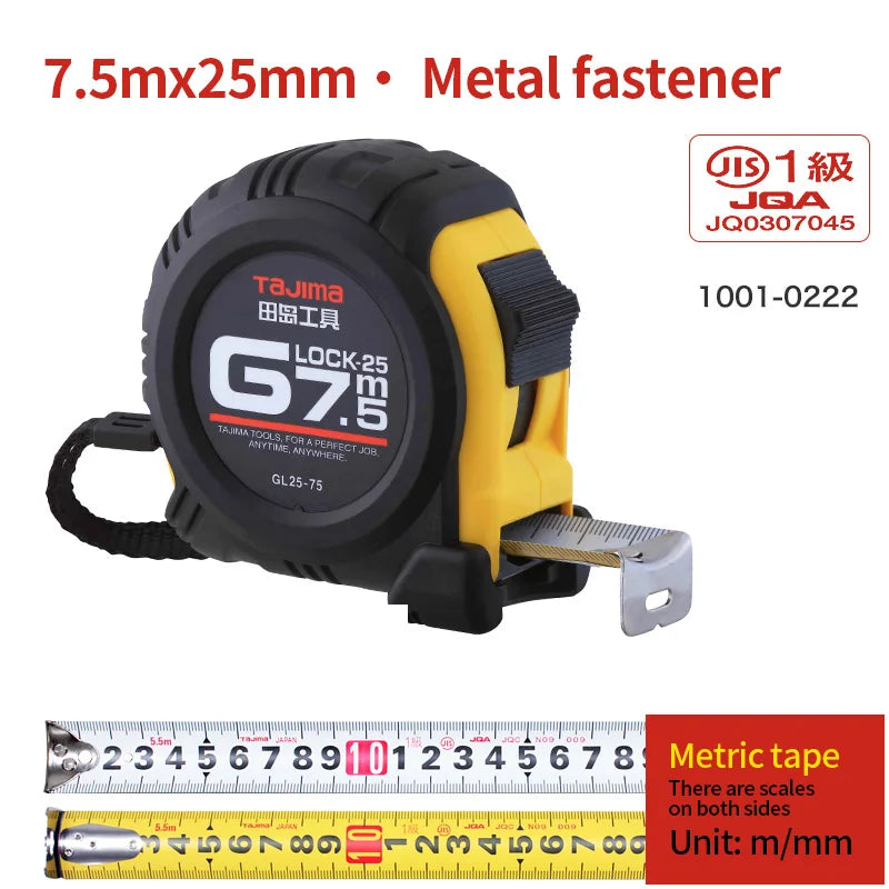 Tajima steel rubber coated non-slip steel tape measure 2 m 3.5 m 5 m 7.5 m Wear resistant tape