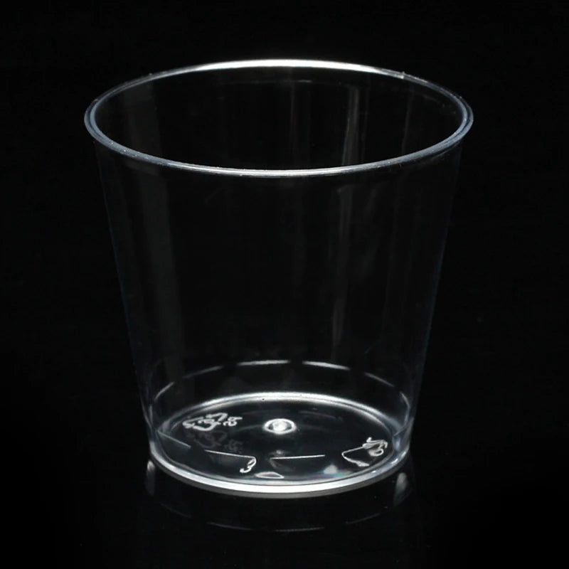 50pcs 30ml Mini Clear Plastic Disposable Party Shot Glasses Jelly Cups Tumblers Birthday Kitchen Accessories Gobelet Plastique